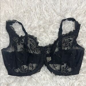 Elegant Black Lace Bra